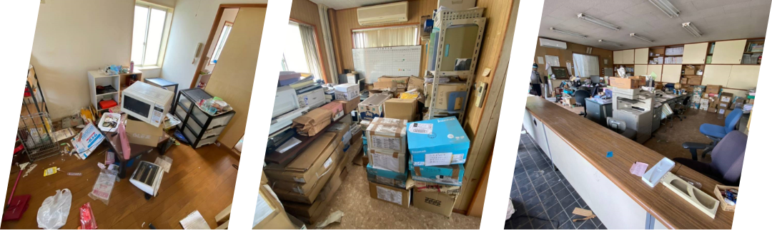 引っ越しや事務所の移転に伴う家財や不用品の処分、お任せください。