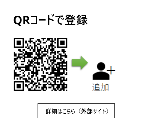 QRコードで登録